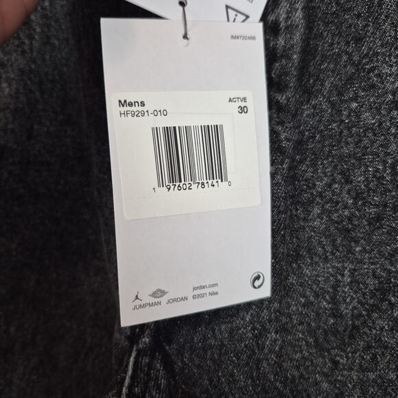 Nike Air Jordan Jeans Mens 30 Denim Pants Black Jumpman HF9291-010 Button Fly - Picture 9 of 16